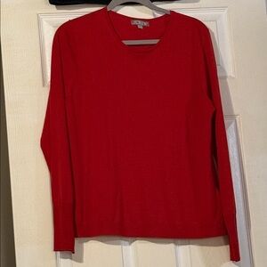 J. Crew Bold Red Crew Neck Sweater